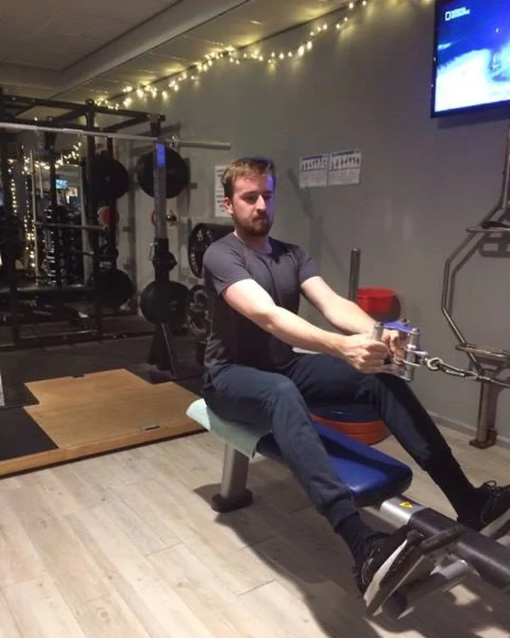 Olaf Velleman traint bij De Sportschool in Emmen